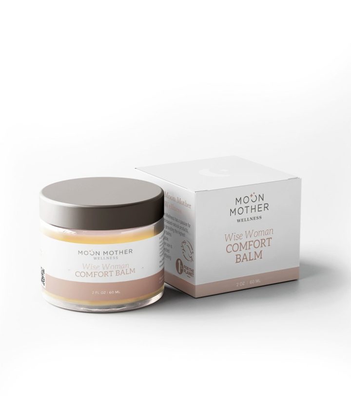 Wise Woman Comfort Balm jar and box, 2 fl oz