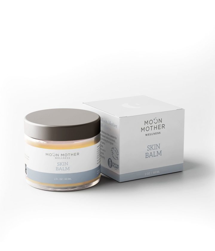 Skin Balm jar and box, 2 fl oz